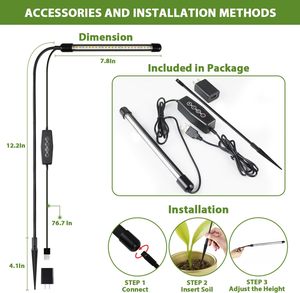 Luz LED USB para Cultivo de Plantas de Interior con Chip COB, Clasificación IP55, 5W Recargable, para Floración y Crecimiento - Product Image 4