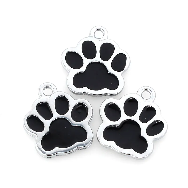 Top Quality Moda Pet Pata Pendente Fit Para Colar Colares Impressão Sempre Dog ID Cards