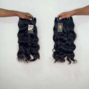 มัดผมมนุษย์ผมลอนธรรมชาติแบบไม่ผ่านกระบวนการผมคนแบบอินเดีย - Product Image 4