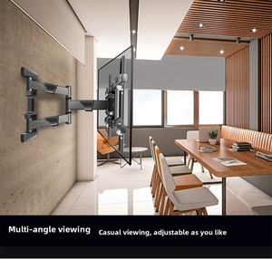 Soportes y Carritos para TV de Movimiento Completo Ultrafinos de Acero/Metal para <span class=keywords><strong>Hisense</strong></span> TCL de <span class=keywords><strong>40</strong></span>-75 <span class=keywords><strong>Pulgadas</strong></span>, Soporte de Pared Móvil, Soporte Telescópico - Product Image 3