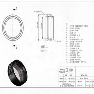 แผ่นเวฟเพลท LBTEK VR16-1550 True Zero Order Polymer Vortex Half Wave Retarder 1550nm  ชนิดคริสตัลเหลว LCP BK7 SM1 สำหรับเลนส์ท่อแบบออปติคอล - Product Image 1