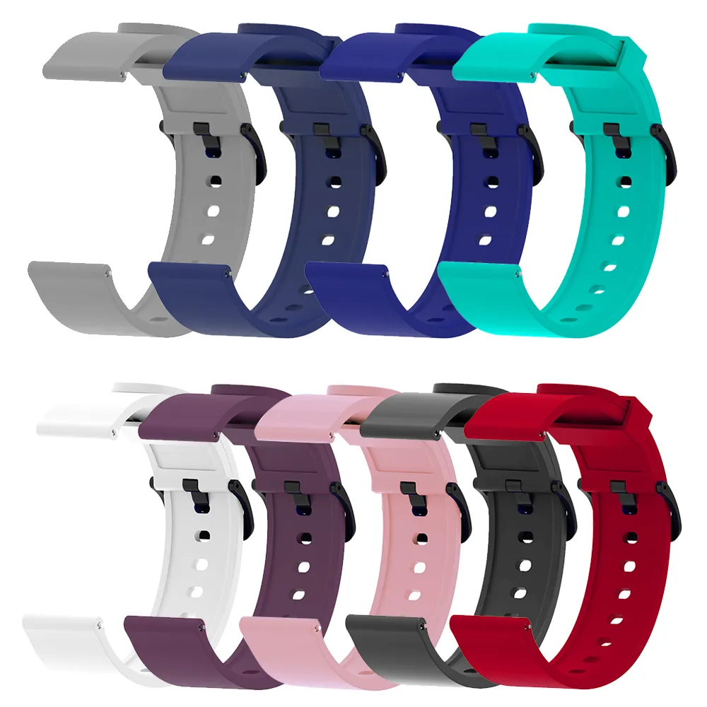 Silicone Sport Strap For Xiaomi Smart Watch 20MM Replacement Band Bracelet Smart Accessories For Amazfit Bip