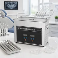 Nettoyeur à ultrasons domestique portable 4,5 L, cuve de nettoyage ultrasonique, machine à laver à ultrasons, appareil ménager 220 V, prise EU