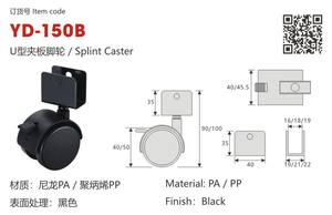 Luggage rollen/möbel caster räder/gummi castor rad - Product Image 4