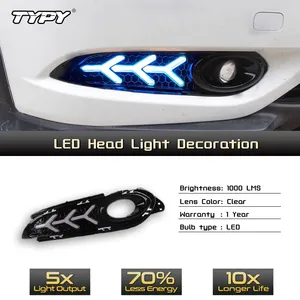 TYPY LED DRL Luz de doble color para Honda <span class=keywords><strong>HRV</strong></span> 2015-2018 Lámpara antiniebla Luces automotrices decorativas Accesorios exteriores - Product Image 5