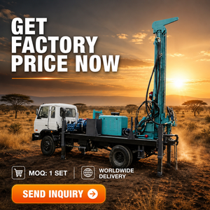 Foreuse hydraulique pour puits d'eau APCOM 200m 400m 450m, machine mobile de forage montée sur camion - Product Image 1