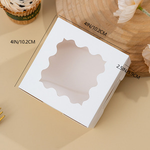 Caja para pasteles Spot Western Point, duradera, para hornear, con ventana, apta para alimentos, <span class=keywords><strong>de</strong></span> cartón blanco, personalizable, <span class=keywords><strong>de</strong></span> varias formas - Product Image 3