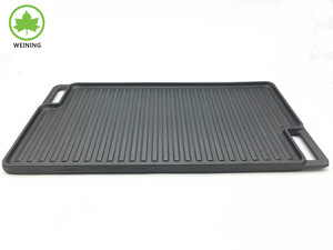 Heavy-Duty gang hình chữ nhật vỉ nướng 18*10.2 inch cho nướng nấu ăn thịt xông khói Pan hai mặt pre-dày dạn tráng lớn Pan - Product Image 5