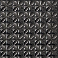 Panneau mural en plastique décoratif 3D de luxe à motif marbre noir 50x50 facile à nettoyer pour salle de banquet et salle d'exposition