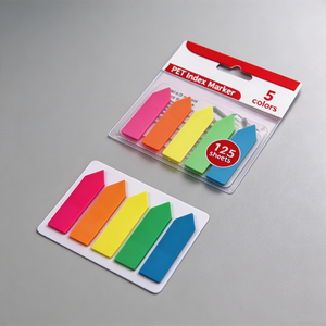 Marcadores de Índice SK PET, 5 Colores, 125 Hojas, Autoadhesivos, Notas Adhesivas Coloridas, Material de Oficina - Product Image 5