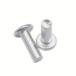 Remaches de Cabeza Plana Sólidos de Acero Inoxidable, Aluminio y Cobre para Automoción, Bicicletas y Piezas Eléctricas, Suministro de Fábrica - Product Image 1