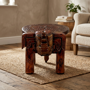 Plastic Hand-Painted Mandala <b>Step</b> <b>Stool</b>-Boho Design Outdoor Use Wholesale - Product Image 3