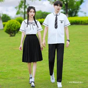 ชุดเครื่องแบบฤดูร้อนสำหรับผู้ชายและผู้หญิง ไซส์ใหญ่ ผ้าฝ้าย ทรงเข้ารูป สไตล์วิทยาลัย ชุดยูนิฟอร์ม JK สำหรับงานรับปริญญา - Product Image 3