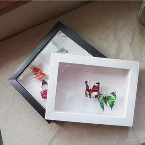 กรอบรูปดอกไม้ 3 มิติ แบรนด์ Custom <span class=keywords><strong>Doremi</strong></span> แบบกล่องลึก ทำจากไม้สีขาว งานแฮนด์เมด สำหรับตกแต่งบ้าน ขายส่ง แบบเรียบง่าย - Product Image 4