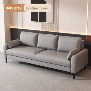 Divano moderno semplice in tessuto color crema per piccoli appartamenti per <span class=keywords><strong>soggiorno</strong></span> o noleggio divano doppio con <span class=keywords><strong>Design</strong></span> elegante - Product Image 4