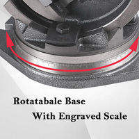 Étau de perceuse manuelle de 4-5-6 pouces avec guide inclinable, composants de roulement pour fraiseuse et étau de table