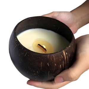 Los Más Vendidos Eco2go Vietnam, Recipientes para Velas de Cáscara de Coco, 100% Naturales, Hechos a Mano, Ecológicos, Orgánicos, Decoración para el Hogar de Acción de Gracias - Product Image 2