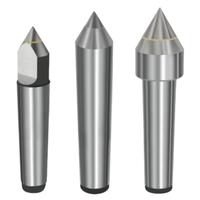 Pointe de tournage solide en alliage, centre fixe demi-coupant MT2/MT3/MT4/MT5 pour machine à tournage