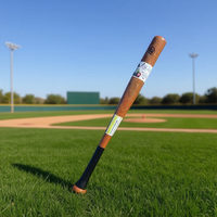 Bate de Béisbol de Caoba Importado de 60 CM, 0.5 kg, 1 Pieza, Barril de 2.5 Pulgadas, Calidad Premium para Principiantes y Entusiastas del Deporte
