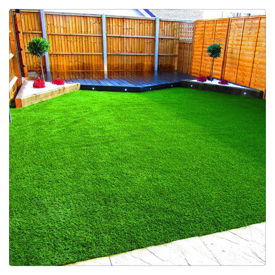 Cheap Natural & Realistic Looking Astro Garden Lawn High Density Fake Turf Choose from 47 Sizes 3m x 2m Preston 6mm Pile Height Artificial Grass 