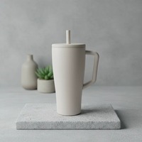 Mug de voyage isotherme moderne en acier inoxydable à double paroi de 30 oz, anti-fuite, pour la rentrée scolaire