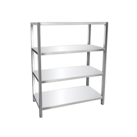 Étagère de rangement en acier inoxydable à 4 niveaux pour cuisine commerciale, étagères réglables, taille personnalisée, restaurant, entrepôt