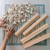 NOUVEAU 2026 : Ensemble de Mahjong américain de 160 tuiles « Beth » de la série Water's Line