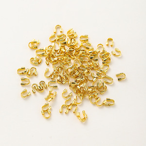 U-Shaped Horseshoe Buckle Gold Plated <b>Copper</b> For <b>Bracelet</b> Making DIY Jewelry Findings 14K Color Preserving Finish GA0022 - Product Image 2