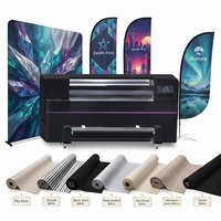 Mesin Printer Sublimasi Bendera Dua Sisi Lebar 1.32m dengan 2 Printhead I1600 untuk Pencetakan Kain Bendera & Spanduk