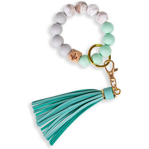 <span class=keywords><strong>Portachiavi</strong></span> con bracciale in Silicone con perline in Silicone da donna di nuovo Design - Product Image 5