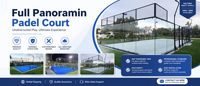 Fabricant de terrains de padel panoramiques WhaleSports en acier galvanisé pour clubs sportifs intérieurs/extérieurs