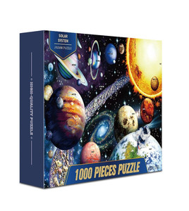 Puzzles en carton gris sur le thème du voyage spatial pour adultes, fabrication ODM OEM en usine, 1000 pièces - Product Image 5