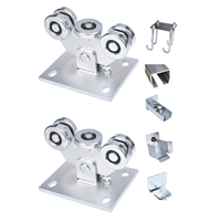 Roue de chariot de portail cantilever en acier zingué robuste de 68 mm avec ou sans plaque réglable pour usage extérieur