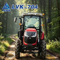 Mini-tracteur TE chinois Euro5 25-125HP avec COC, pneus larges, charrue et disque pour jardin, pelouse et ferme, similaire à Deere