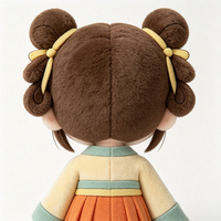 Poupée en peluche fille en costume chinois ancien, jouet doux traditionnel, décoration, cadeau pour enfants, anniversaire, vacances, ornement de maison