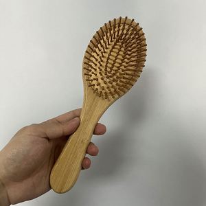 Cepillo de Bambú para Limpiar el Cabello, Antiestático, Desenredante, con Cojín - Product Image 3