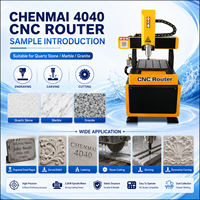 Machine de sculpture sur pierre de jade CNC multifonctionnelle à 4 axes ChenMai 4040, 380V, garantie 1 an