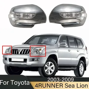 Coques de rétroviseurs StarNav pour 4Runner/Toyota FJ120 2003-2009 avec lampe LED, accessoires de rétroviseurs latéraux, kits de voiture électro-plaqués - Product Image 5