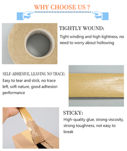 70 Mm X 450 Ft Băng Dính Giấy Kraft Màu Nâu Hoạt Tính Nước Có Thể Phân Hủy Trực Tiếp Từ Nhà Máy - Product Image 4