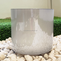 Q're dream couleur bol sonore en cristal clair 99.99% bol chantant en cristal de quartz méditation yoga sain et mascotte
