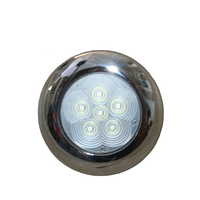 Xiamen Sunshine Marine Fabriqué En Acier Inoxydable Poli Dôme Lumières Logement Rond LED Lumière De Courtoisie A MENÉ LA Lumière De Rondelle
