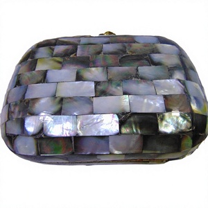 Black Pearl Mother Bag Vintage Evening Purse Custom Color Fashion Acrylic <b>Clutch</b> Pink Purse - Product Image 1