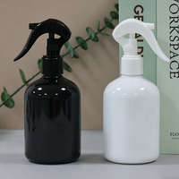 Flacon pulvérisateur vide en plastique noir et blanc de 150 ml avec gâchette – Contenant pour désodorisant, parfum, brume d'ambiance