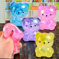 CHENXI TPR Ours Doux Boule D'échappement Squeeze Maltose Cristal Liquide Fidget Soulagement Du Stress Nouveauté Gag Jouet Unisexe Résistant À La Pression