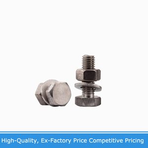 Vis à tête hexagonale en titane de grade 4.8 avec jeu d'écrous plats DIN933+DIN934+DIN25, différentes tailles de M3 à M20 - Product Image 4