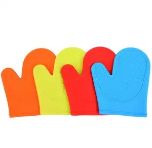 Kitchen Microwave Oven Tools Waterproof Cooking Silicone Heat Resistant Gloves