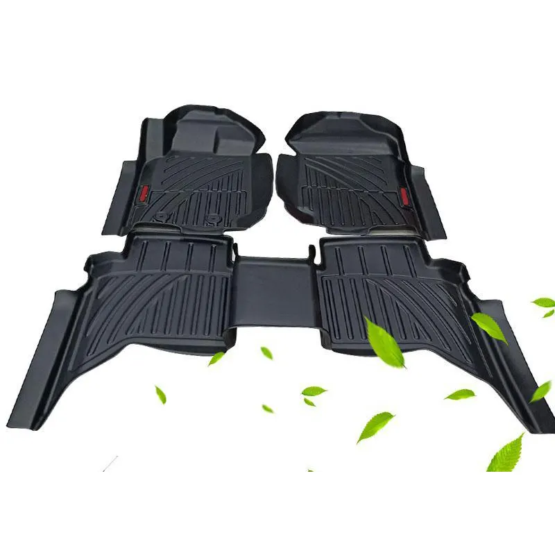 Car Interior Accessories High-Quality TPE Material Waterproof Non-slip Floor Mats For Ford Ranger 2012-2019