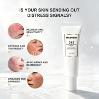Crème réparatrice 345, hydratant quotidien pour le visage, éclaircissant les marques d'acné, apaisant les rougeurs, crème de soin coréenne végane pour peaux sensibles