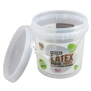 Balde de embalagem para viagem de chá e leite 500ml, balde de plástico portátil transparente, balde de comida portátil