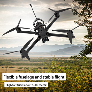 โครงโดรนแข่ง FPV ขนาด 7 นิ้ว, เครื่องส่งสัญญาณ 5.8G 3W, รับน้ำหนักได้ 3 กก., ระยะส่งสัญญาณ FPV 20 กม., อุปกรณ์เสริมสำหรับโดรน FPV - Product Image 3